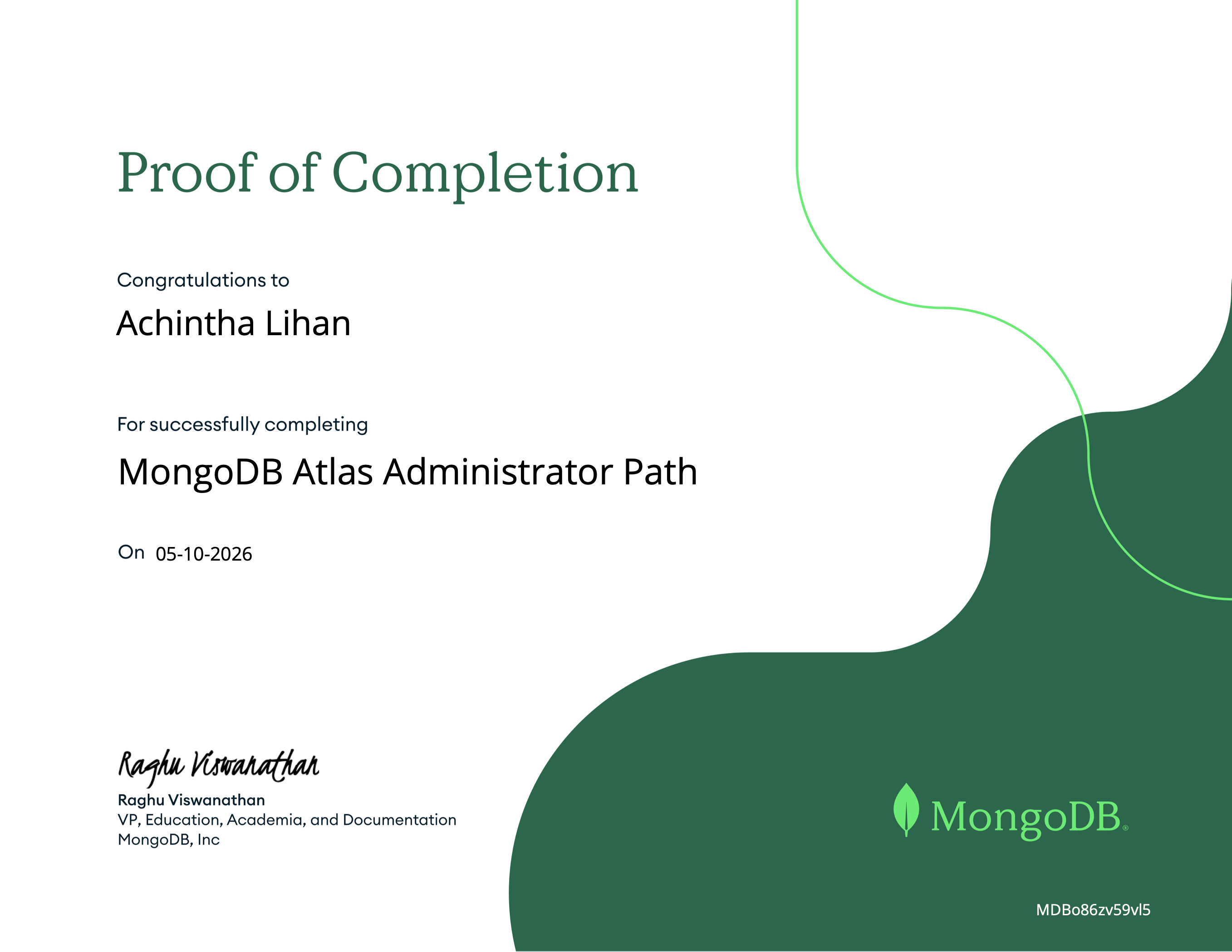 MongoDB Atlas Administrator